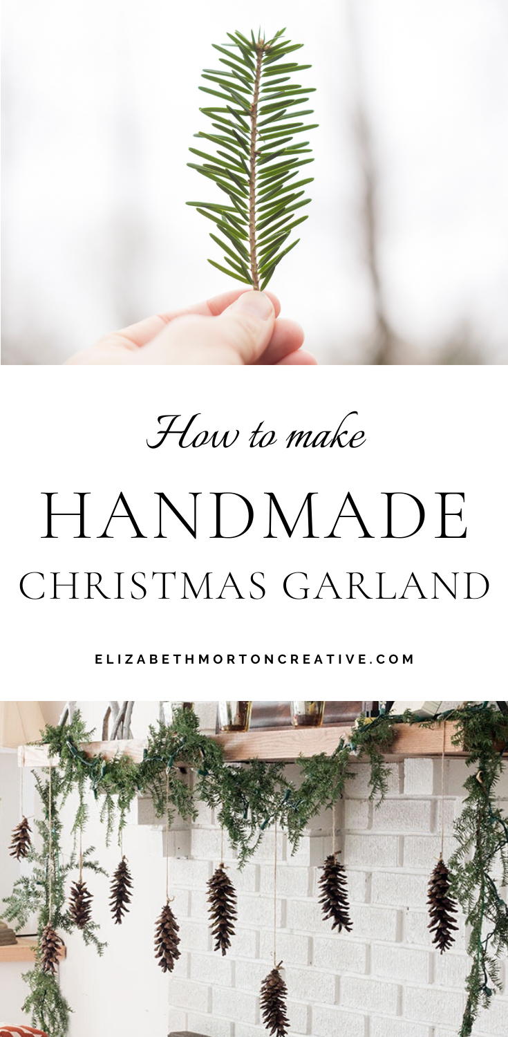 Handmade Christmas Garland tutorial. Easy to make, perfect compliment to holiday decorations. Thanks for sharing!