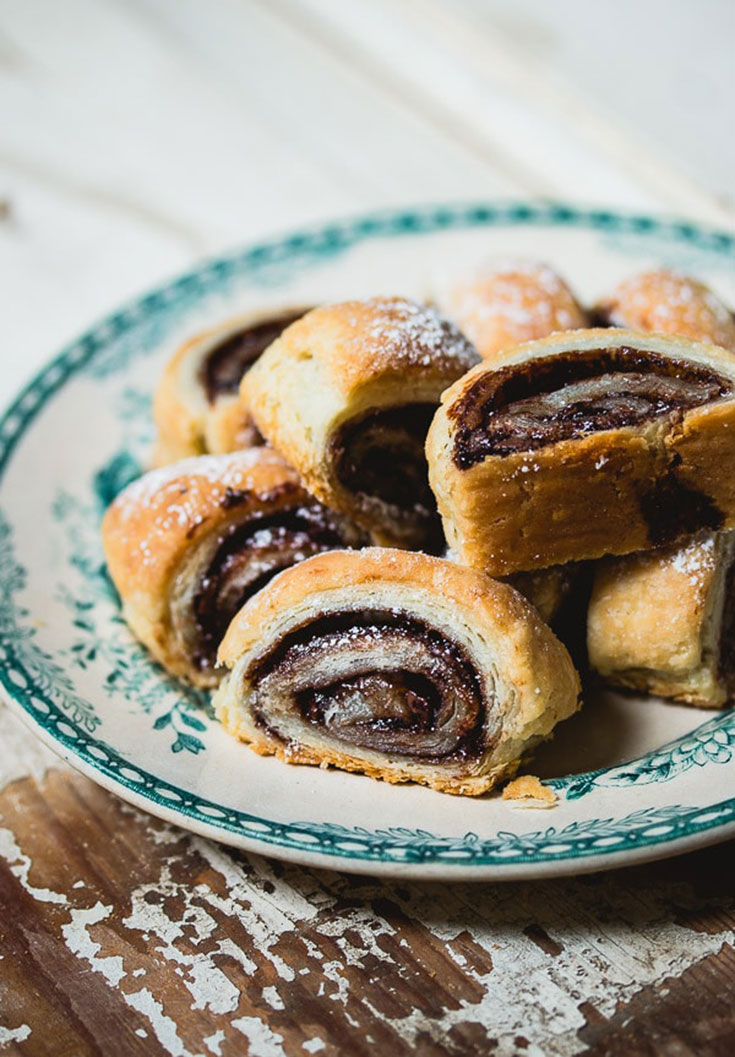 Simple Ingredients, Chocolate Rugelach Cookies.