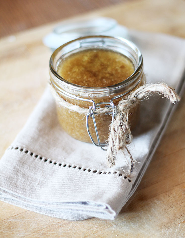 Try this homemade sugar scrub recipe. It makes your skin so soft! Thanks for sharing.