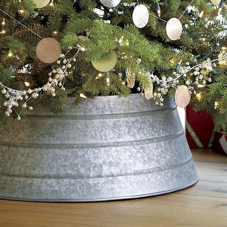 Galvanized Christmas Tree collar