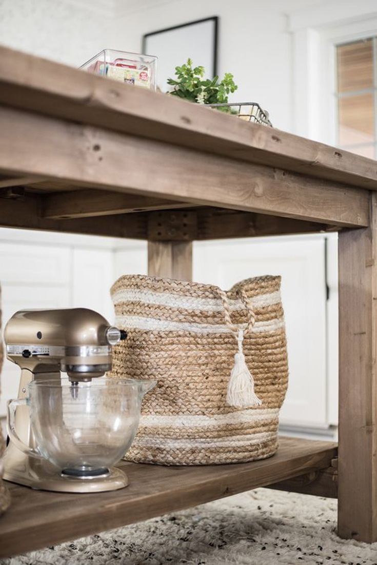 Organized Farmhouse kitchen. Photo by Boxwood Ave.