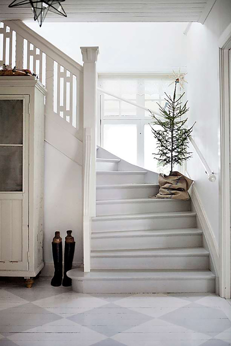Simple, Scandinavian Christmas decorations