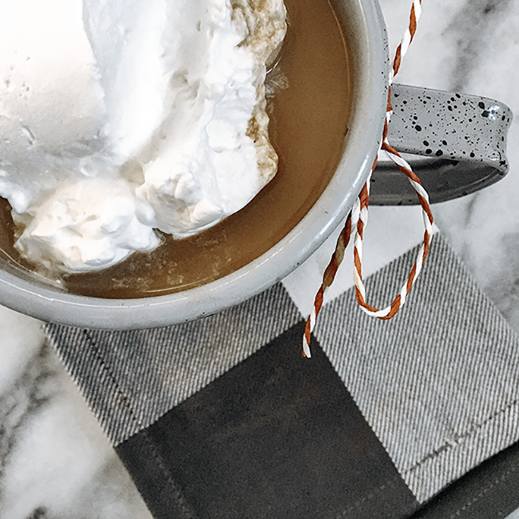 Homemade hot cocoa. A healthy, winter treat for the whole family.