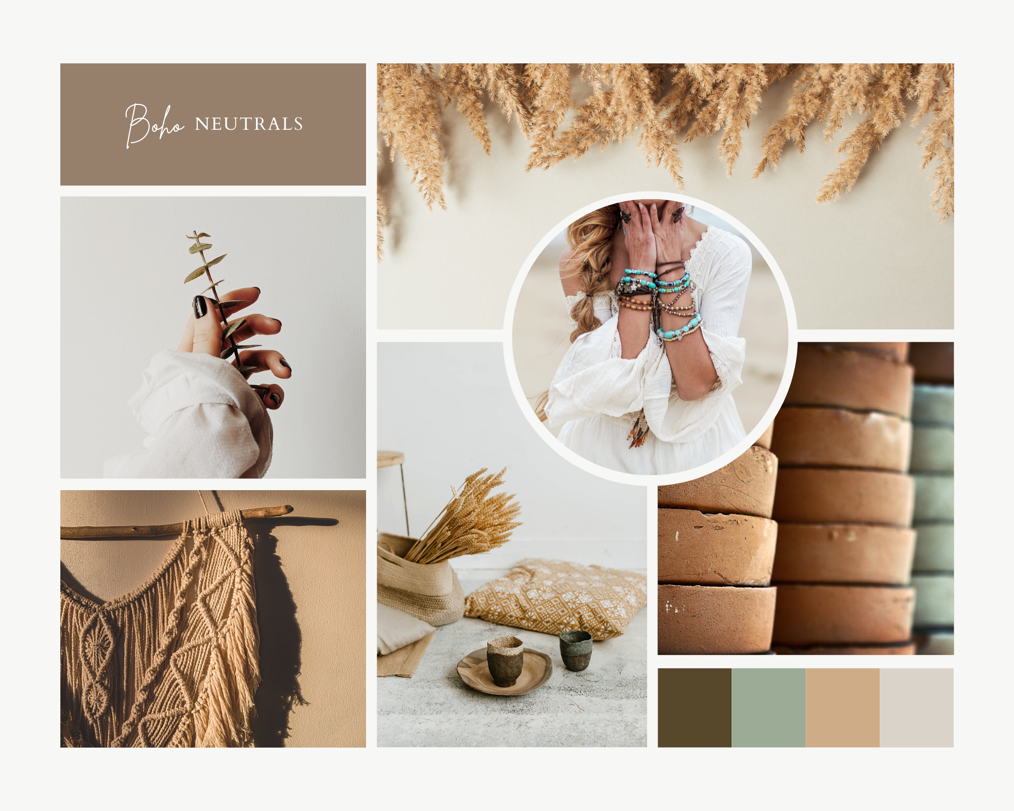 Boho Moodboard + Paint Colors