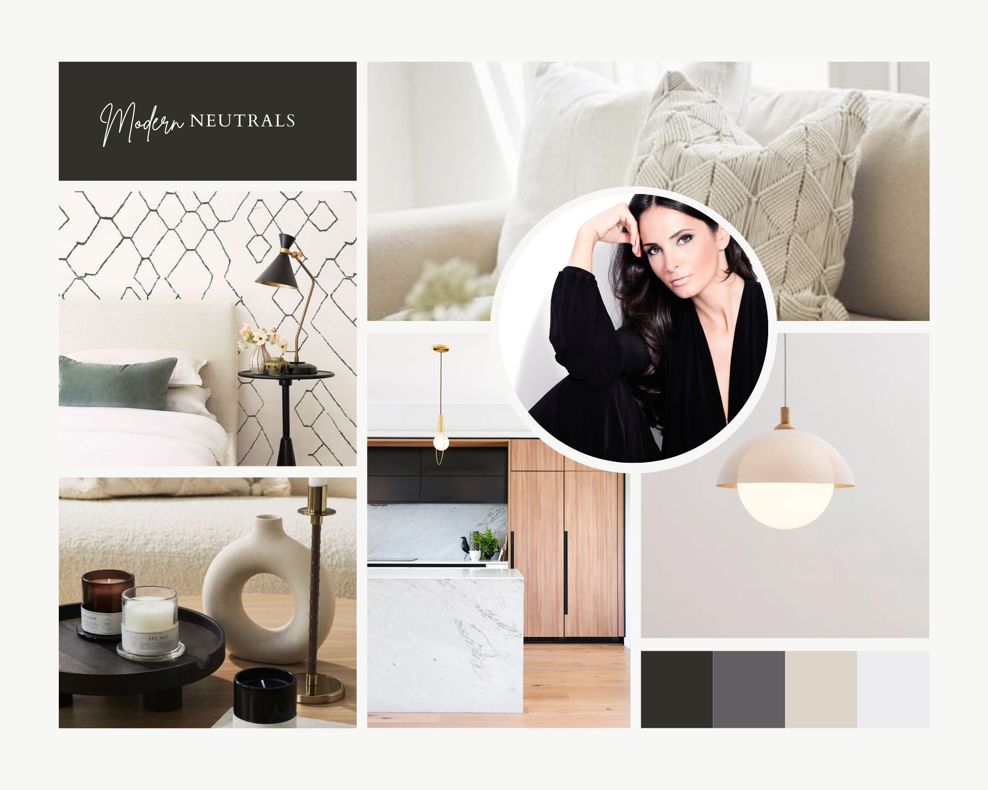 Modern Decorating Style Moodboard