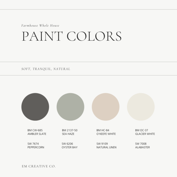 How to Choose a Color Palette for your home – EM Creative Co