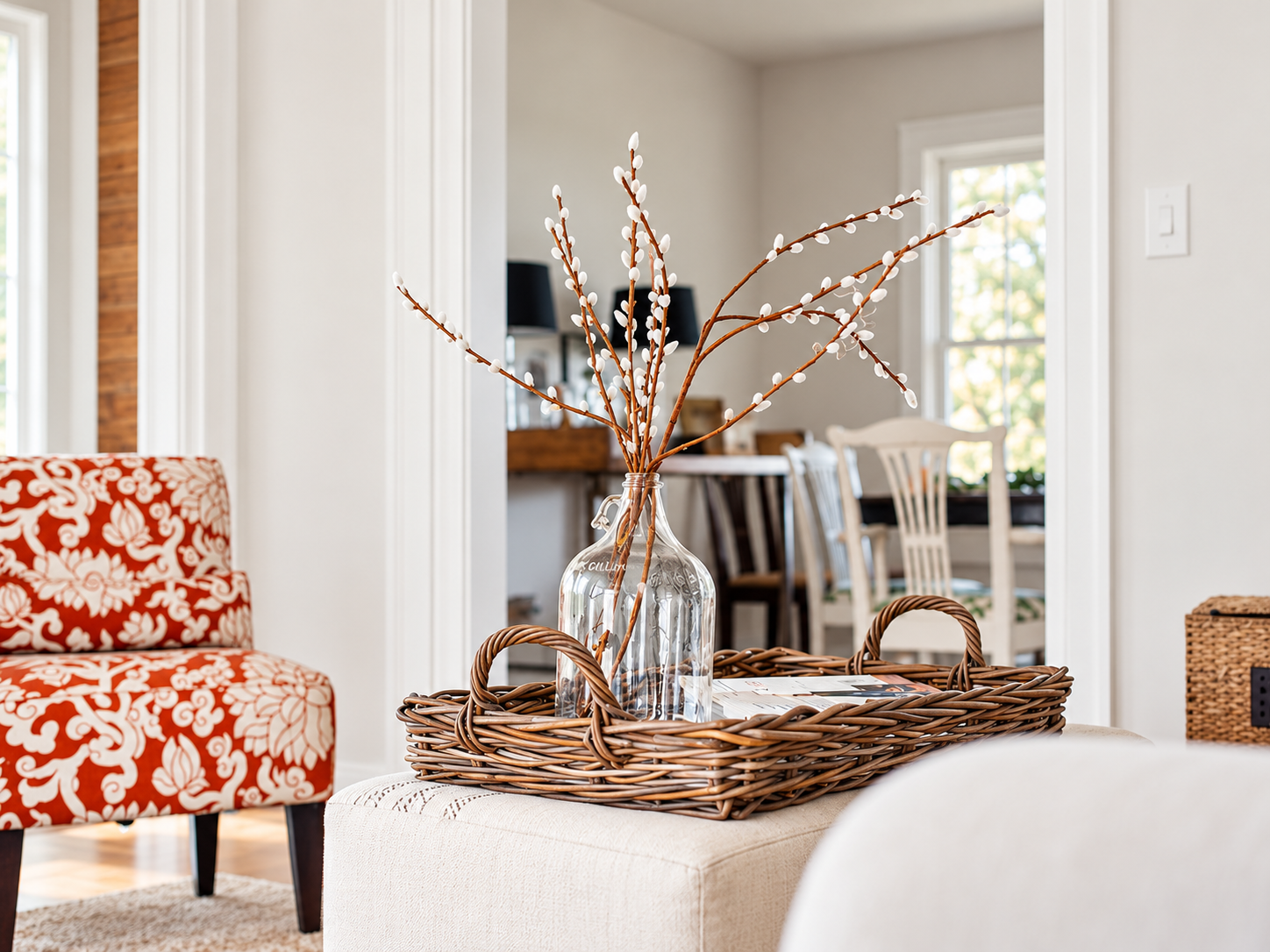 Downtown Bungalow living room after the renovation, 2018
