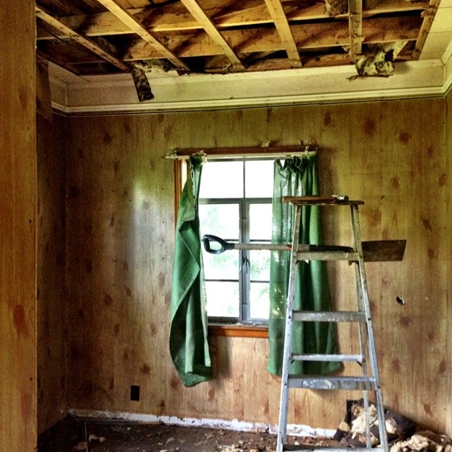Downtown Bungalow renovation on Instagram, June 22, 2014