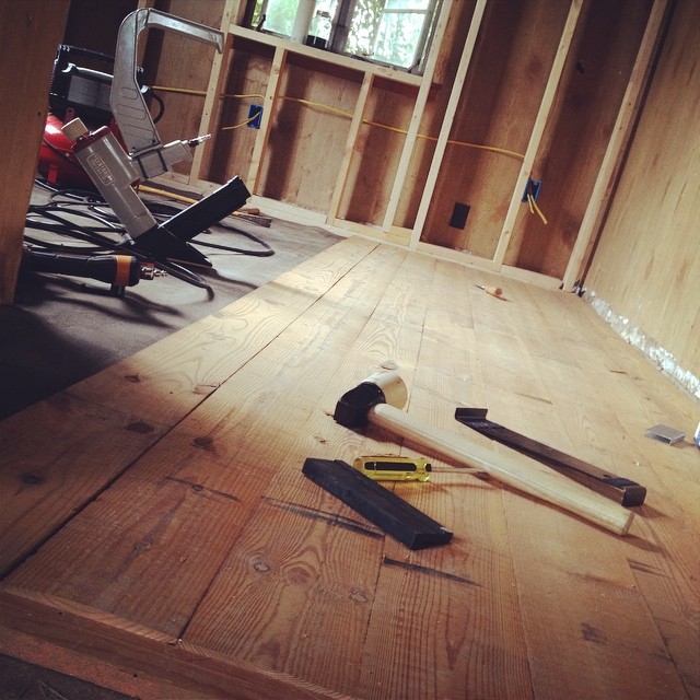 Downtown Bungalow renovation on Instagram, August 9, 2014