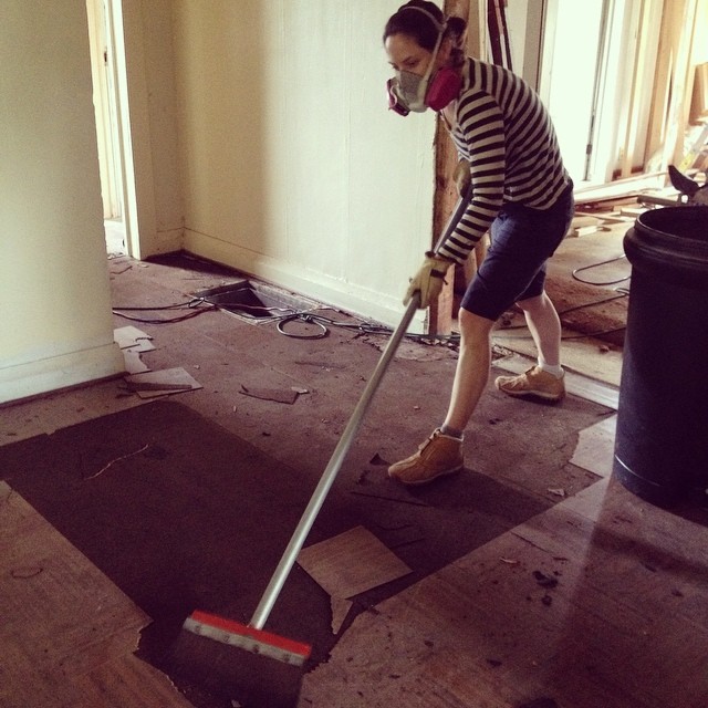 Downtown Bungalow renovation on Instagram, August 10, 2014