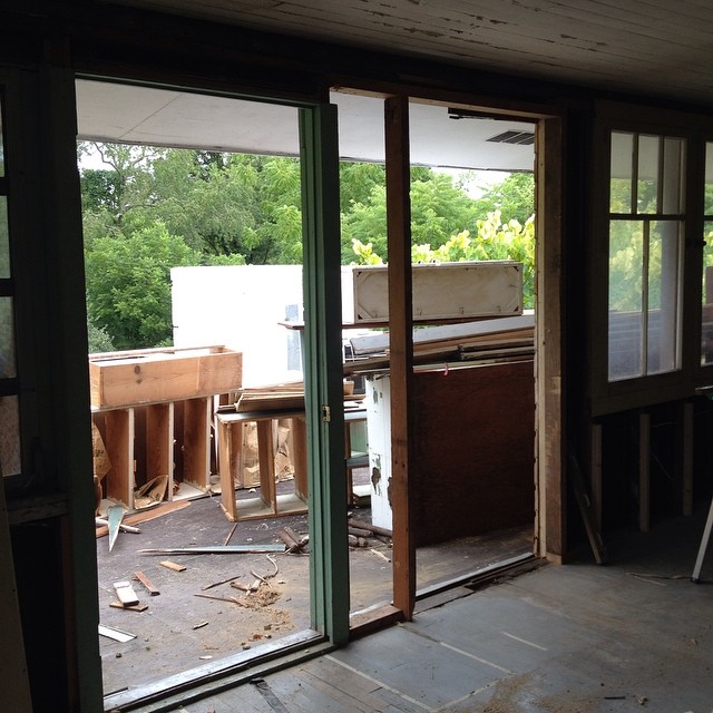 Downtown Bungalow renovation on Instagram, August 10, 2014