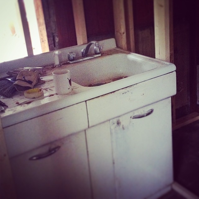 Downtown Bungalow renovation on Instagram, August 11, 2014