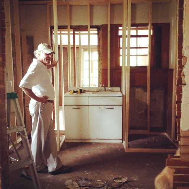 Downtown Bungalow renovation on Instagram, August 12, 2014