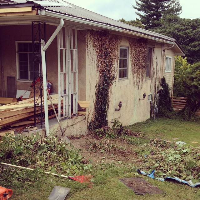 Downtown Bungalow renovation on Instagram, August 17, 2014