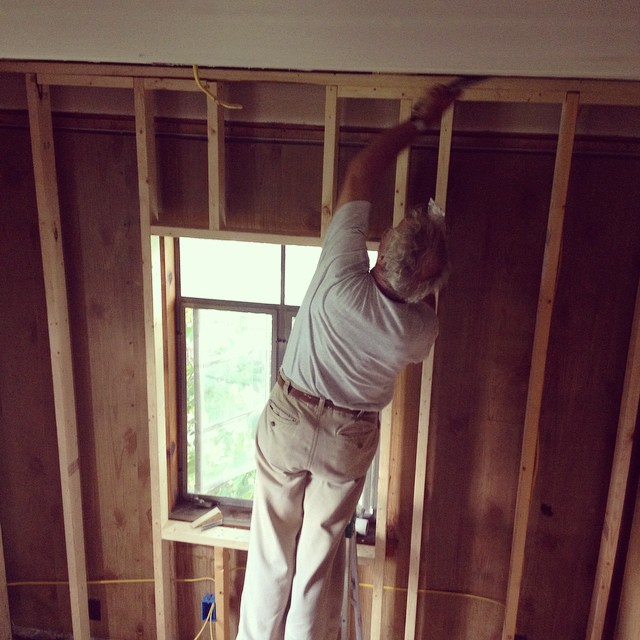 Downtown Bungalow renovation on Instagram, August 24, 2014