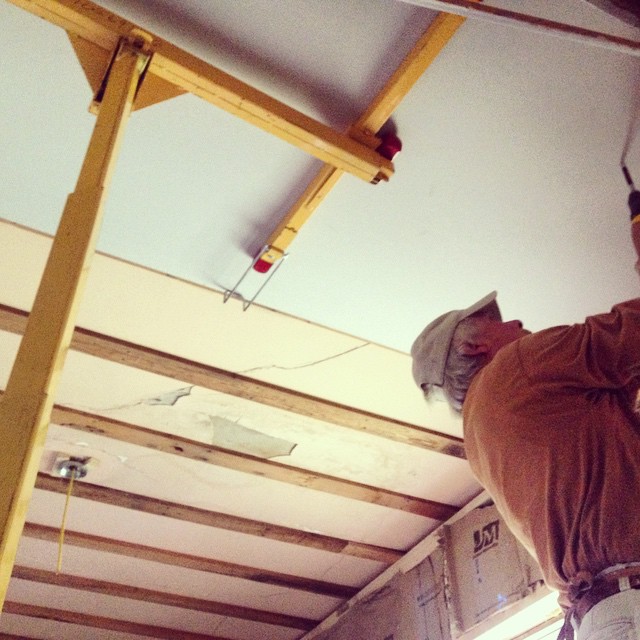 Downtown Bungalow renovation on Instagram, October 6, 2014