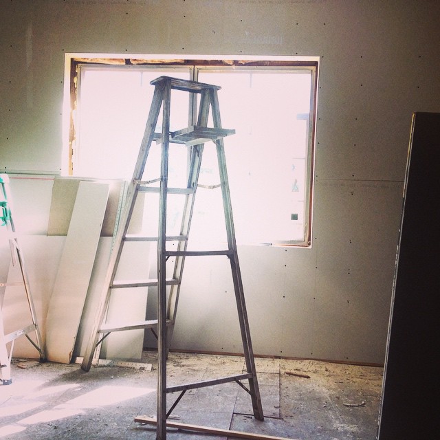 Downtown Bungalow renovation on Instagram, October 26, 2014