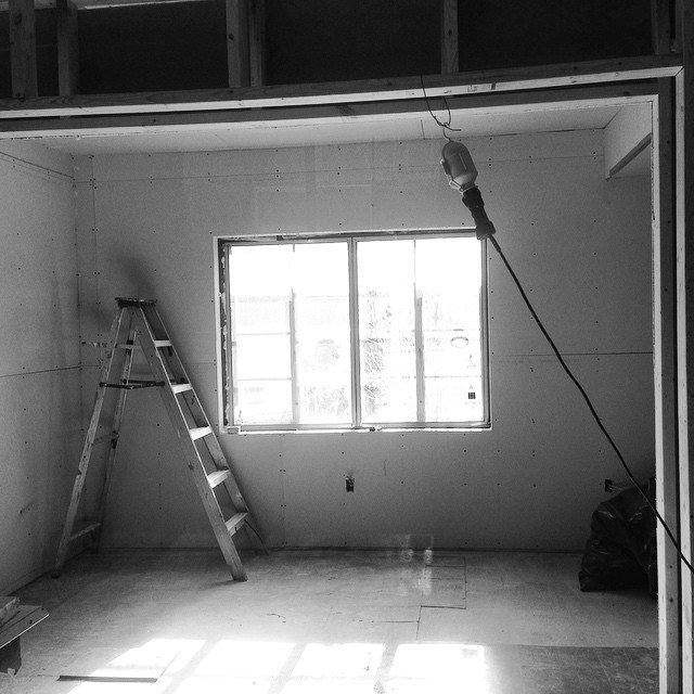 Downtown Bungalow renovation on Instagram, November 21, 2014