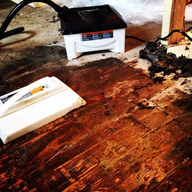 Downtown Bungalow renovation on Instagram, December 28, 2014
