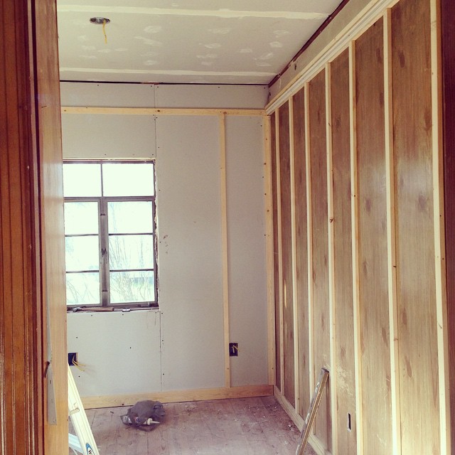 Downtown Bungalow renovation on Instagram, December 29, 2014