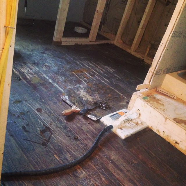 Downtown Bungalow renovation on Instagram, January 1, 2015