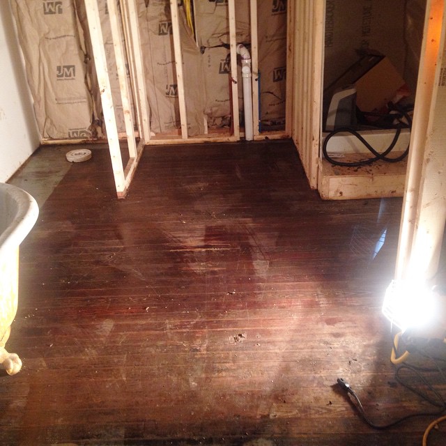 Downtown Bungalow renovation on Instagram, January 2, 2015