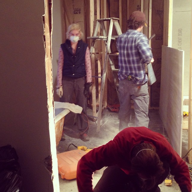 Downtown Bungalow renovation on Instagram, January 5, 2015