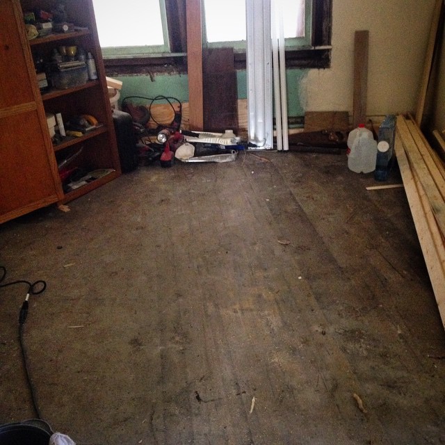 Downtown Bungalow renovation on Instagram, January 11, 2015
