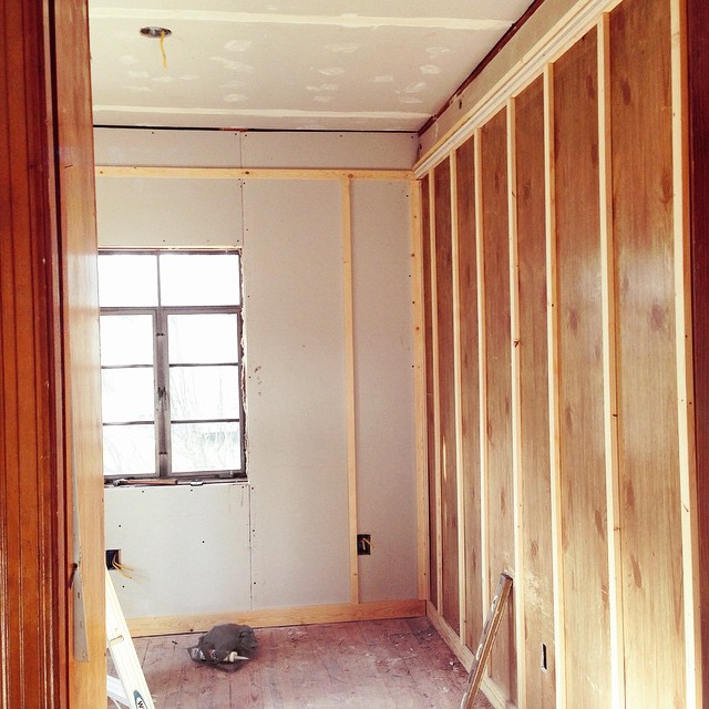 Downtown Bungalow renovation on Instagram, March 11, 2015