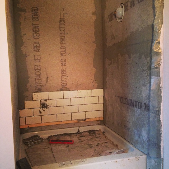 Downtown Bungalow renovation on Instagram, March 13, 2015