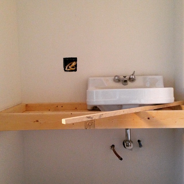 Downtown Bungalow renovation on Instagram, March 16, 2015