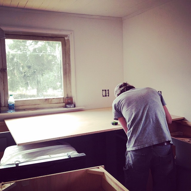 Downtown Bungalow renovation on Instagram, March 18, 2015