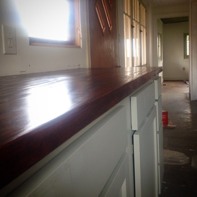 Downtown Bungalow renovation on Instagram, April 20, 2015