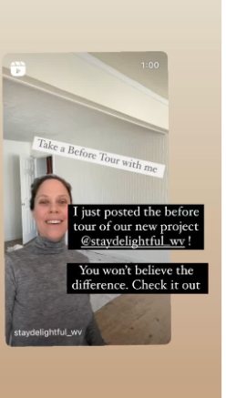 Woodbridge renovation on Instagram, Story