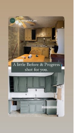 Woodbridge renovation on Instagram, Story