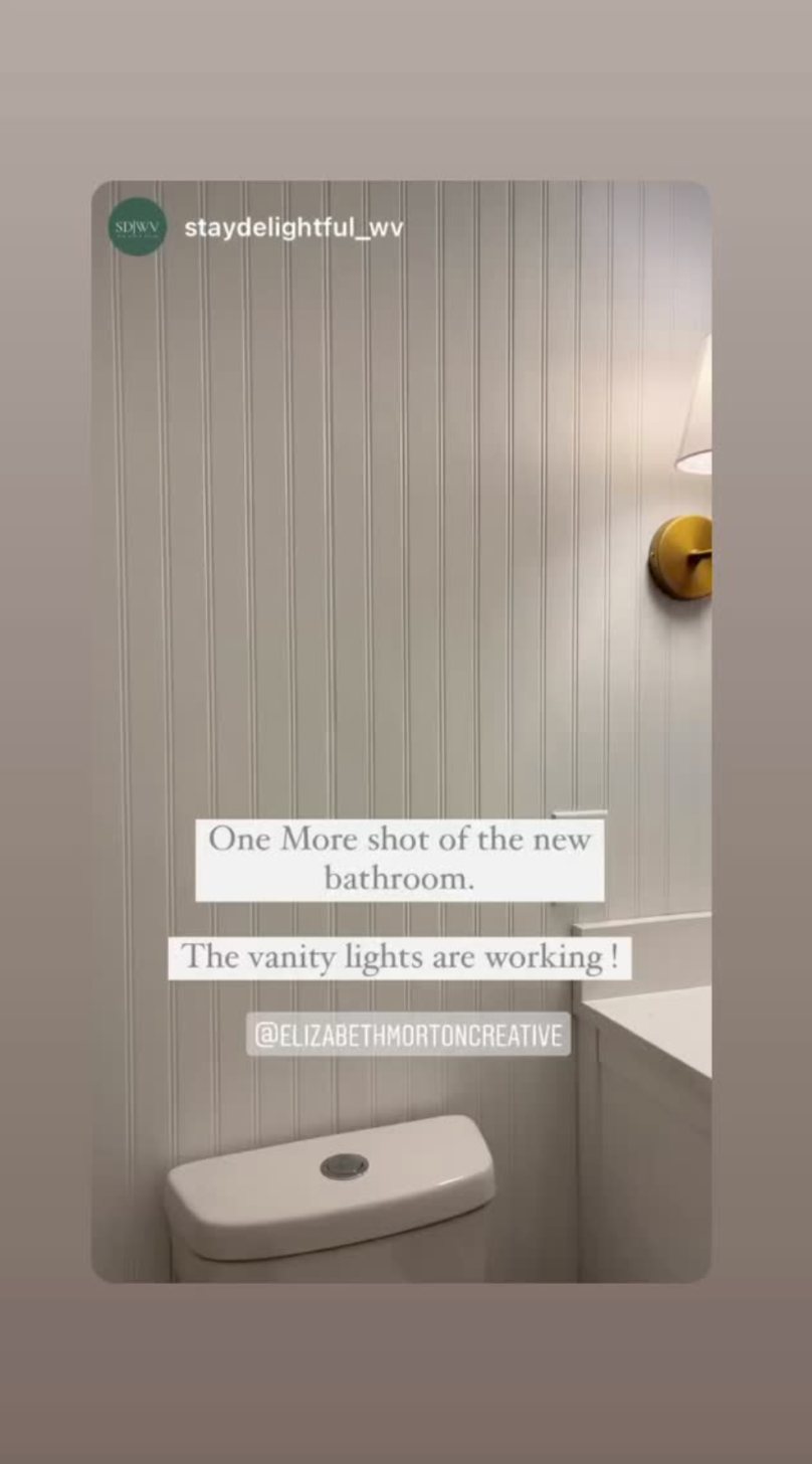 The new bathroom